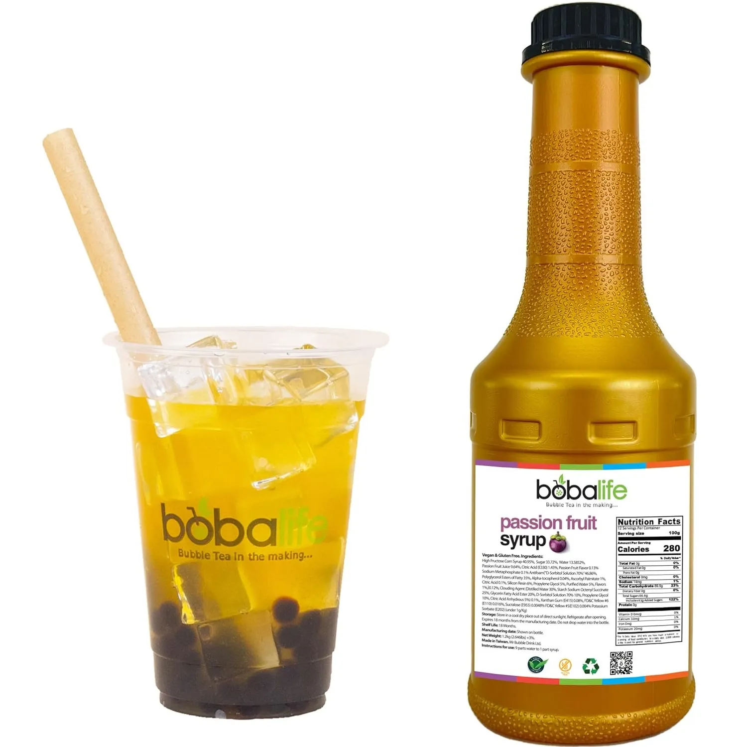 Bubble Tea - Passion Fruit Syrup (1.2kg)