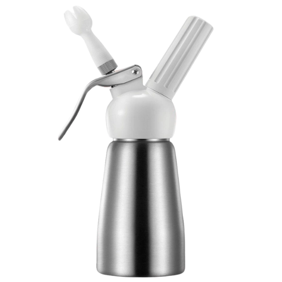 Cream Whipper - 0.25 litre Plastic Head (Silver)