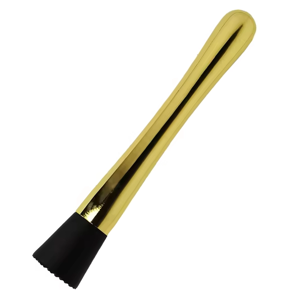 Stainless Steel Muddler with Nylon Head - Gold Coloured