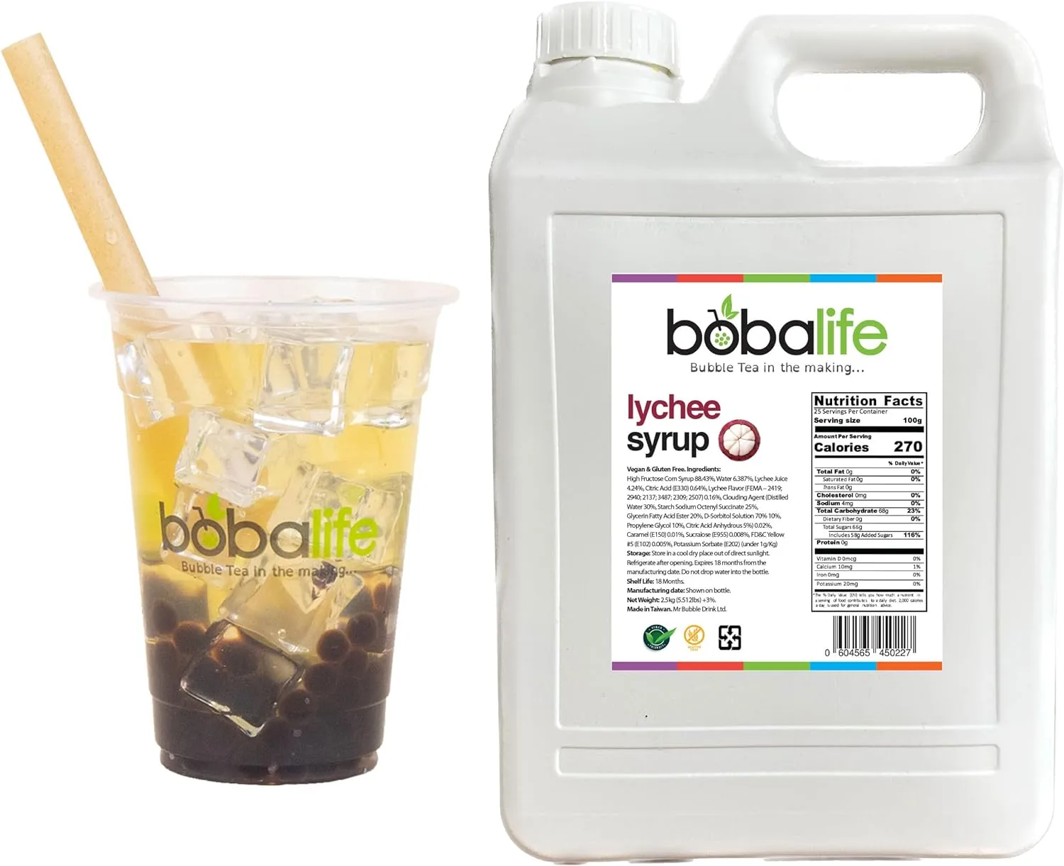 Bubble Tea - Lychee Syrup (2.5kg)